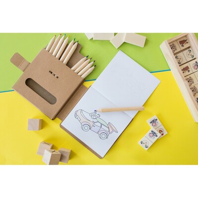 Mal-Set mit Buntstifte | Vollfarbdruck – Bild 3