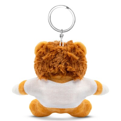 Löwe mit T-Shirt | Schlüsselanhänger | Full-Color Druck – Bild 5