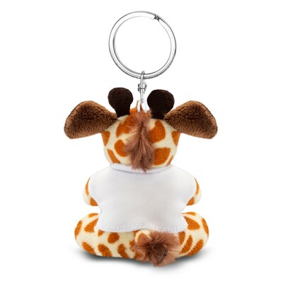 Giraffe mit T-Shirt | Schlüsselanhänger | Full-Color Druck – Bild 5