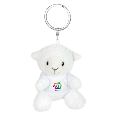 Schaf mit T-Shirt | Schlüsselanhänger | Full-Color Druck